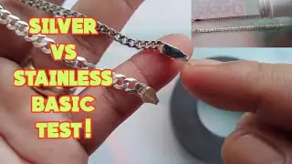 silver vs stainless steel jewelry basic test!