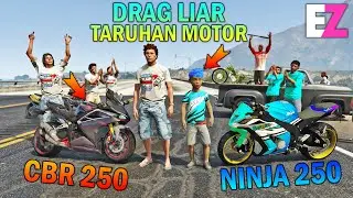Elementary School Boy Drags Wild Motorcycle Betting - GTA 5 SULTAN BOCIL