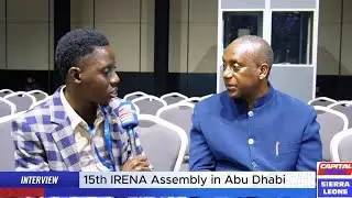 #capitalradio: Eric Kawa speaks to Dr Kandeh Yumkella at the 15th IRENA Assembly