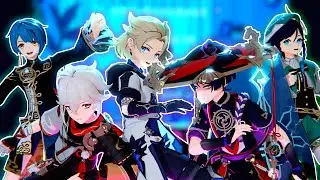【MMD Genshin Impact】 シネマ  / Cinema 【Scaramouche, Kazuha, Albedo, Venti, Xingqiu】