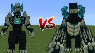 Wardenzilla vs Dinosaur Warden in Minecraft Mob Battle