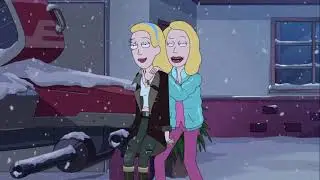 Rick and Morty Beth and Space Beth Outside