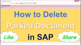 How to delete Parked document in SAP