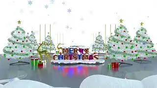 Merry Christmas 4K VJ Loop Video | No Copyright Motion Loops Video