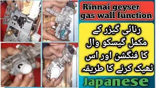 FUNCTIONS OF COMPLETE GAS WALL OF RINNAI GEYSER AND HOW TO FIX IT 