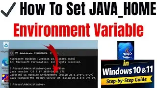 How to Set JAVA_HOME Environment Variable | Windows 10 & 11 | Java Setup (Hindi)
