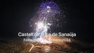 Castell de Focs de Sanaüja 2024. Vista de dron