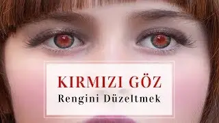 Fotoğrafta kırmızı göz rengini düzeltmek