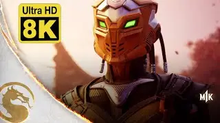 Mortal Kombat 1 Khaos Reigns Trailer  Cyrax  8K (Remastered with Neural Network AI)
