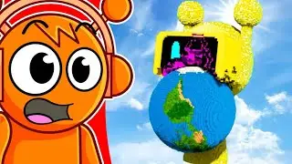 GIANT EARTH vs SPRUNKI (Funny Animations)
