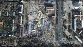 рынок заречный вид на спутниковых снимках с 2001 по 2014 год