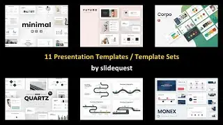 11 Presentation Templates / Template Sets by slidequest