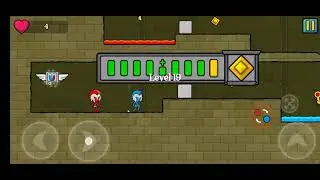 fire and water stickman game play#shorts