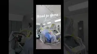 Road to sema finishing the full welded cage by @Studio_RSR and paint by @strassesport!