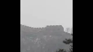 Great wall of China in the snow February 2011