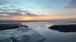 Coucher de soleil sur Le Crotoy, Baie de Somme