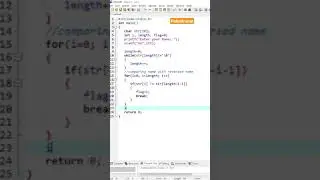 Program to check whether a given string is palindrome or not in c. | 