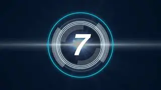Futuristic Countdown Timer