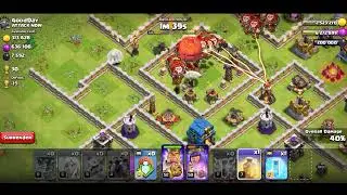 Centre of TH12 base destroy to Lava Loon Attack  (Clash Of Clans)