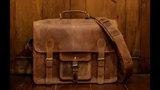 OLD SCHOOL Satchel 18"  Ruavintage | Maletín de Cuero Vintage | Pasta em Couro Vintage