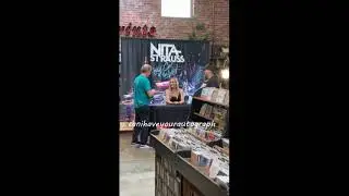 Nita Strauss greets fans for her new album release The Call of the Void at Fingerprints store