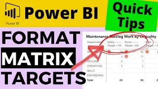 QT#40 - Applying Different CONDITIONAL FORMATTING Rules to a Power BI Matrix Column Values