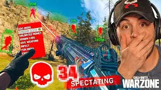 SPECTATING THE MOST ADVANCED HACKER IN WARZONE 🤯