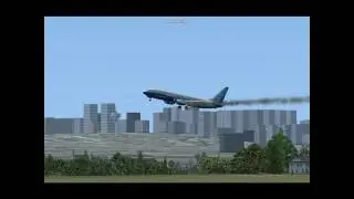 Flight Simulator X emergency landing at Paris HD