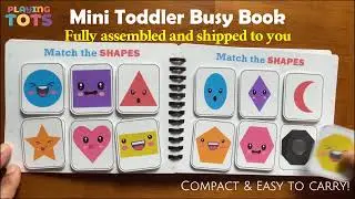 Mini Toddler Busy Book VOL2, Preschool Learning, Pre-k