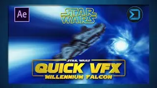 QUICK VFX: Star Wars - Millennium Falcon | Hyperspace Effect !