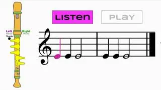 Practice E on the recorder