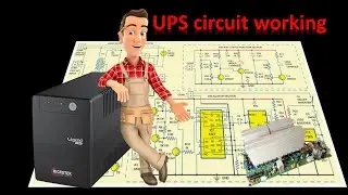 Computer UPS working principle with circuit details