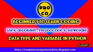 DATA TYPE AND VARIABLE IN PYTHON