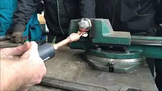 Нагрев прикипевшей гайки