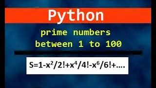 Nested loop examples Prime numbers between 1 to 100 Python in Bengali