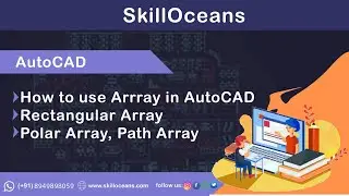 How to use Arrray in AutoCAD |Rectangular Array, Polar Array, Path Array|