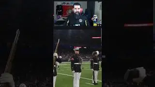 Marine Drill Team performs in NFL Game #military #usmc #marines