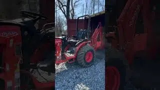 Kubota LX2610, BH77 Backhoe, LA535 Front Loader, and Land Pride 60” Grapple ready to work! #tractor