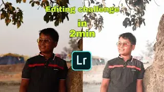 Editing challenge in 5 minute on Lightroom mobile || my friend challenge me🙄 || CreateForYou