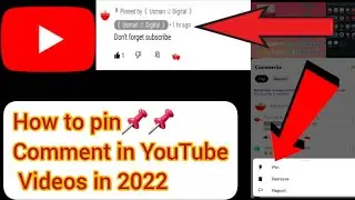 YouTube videos per comment ko pin kaise kar sakte hain in 2022 | How To Pin Comment On YouTube
