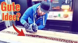 How I built a bed from wood and epoxy resin