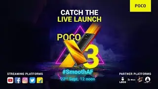 POCO X3 launch livestream | 