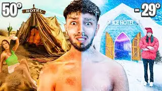 HOTTEST vs COLDEST Hotel - Challenge