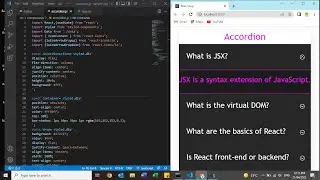 React Accordion using Styled Components and Hooks | React Easy Accordion Component in Tamil