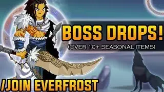 AQW - /JOIN EVERFROST (ALL Chillbite Boss Drops) (SEASONAL) + ITEM Showcase!