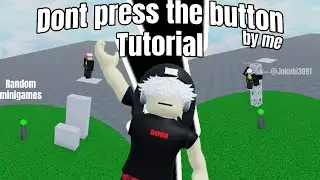 How to make Dont Press The Button I Roblox - obby creator