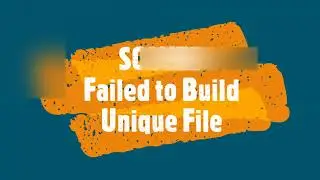 [SOLVED] java.lang.IllegalStateException: Failed to Build Unique File