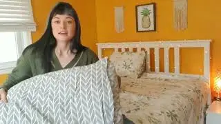 Review of VClife Flower Duvet Cover Sets Full Queen Ultra Soft Cotton Modern Vintage Floral Bedding