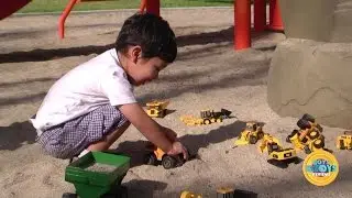 Cat Mini Movers Construction Vehicles with Sound and Lights Set of 5. Review spanish and english