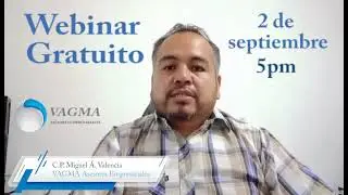 Invitación a Webinar VAGMA Asesores Empresariales